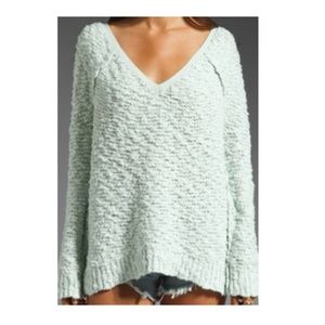 Free People Mint Knit Sweater